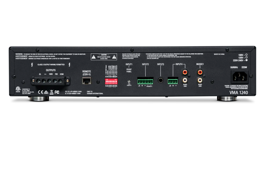 JBL VMA1240 Commercial Series 240W Bluetooth-Enabled Mixer/Amplifier
