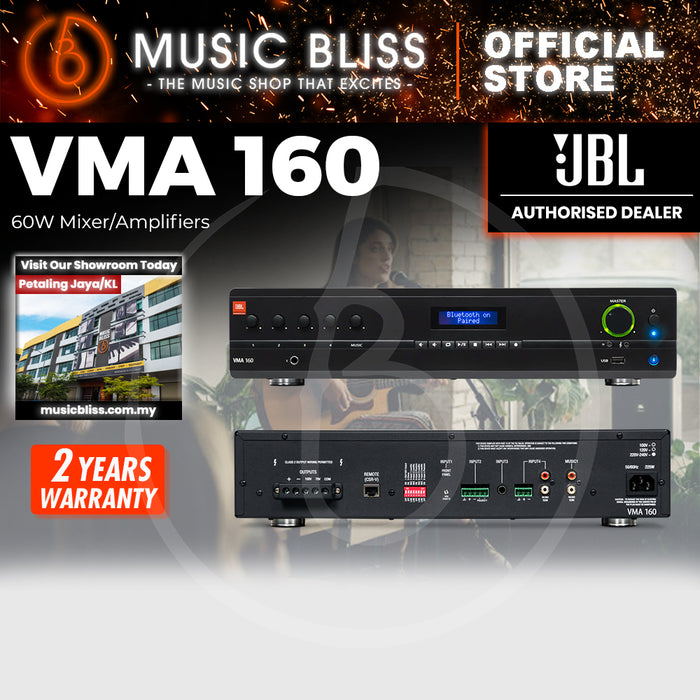 JBL VMA160 Commercial Series 60W Bluetooth-Enabled Mixer/Amplifier