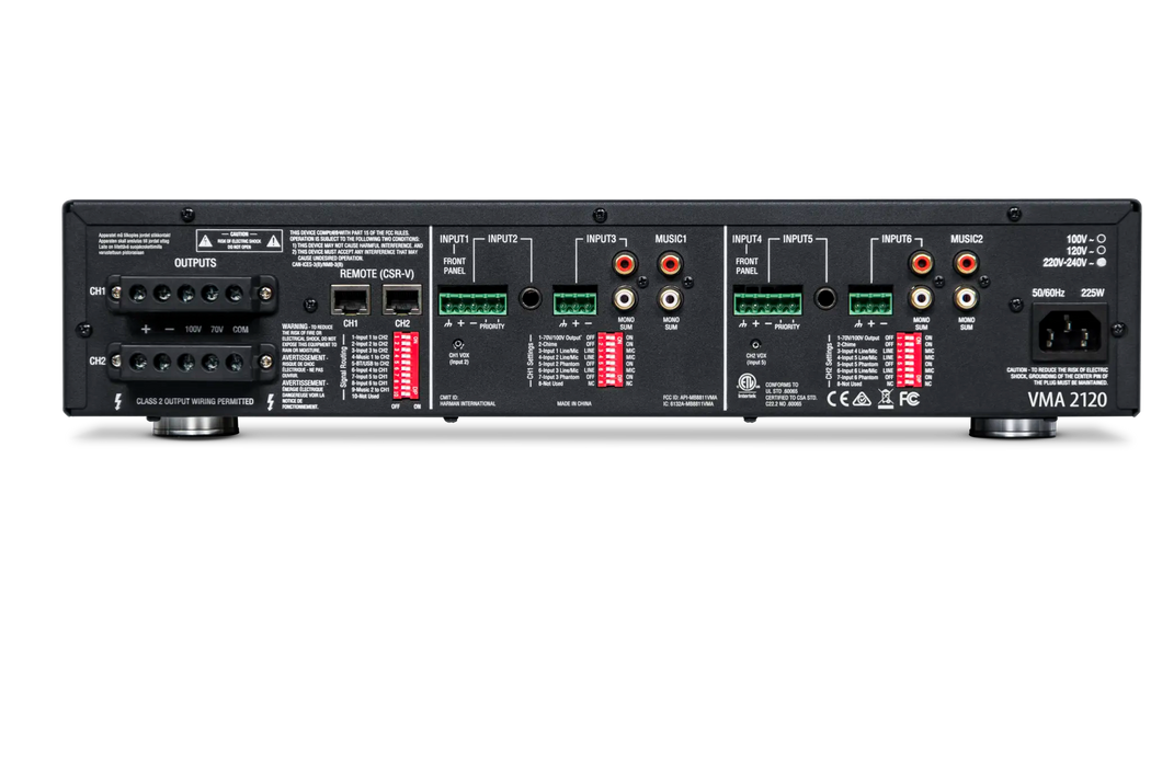 JBL VMA2120 Commercial Series 120W Bluetooth-Enabled Mixer/Amplifier