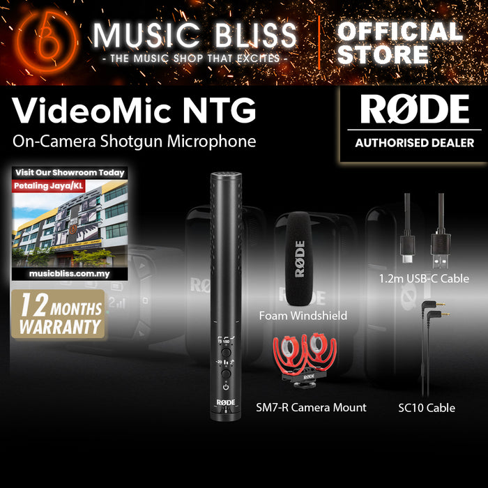 Rode VideoMic NTG Camera-mount Shotgun Microphone