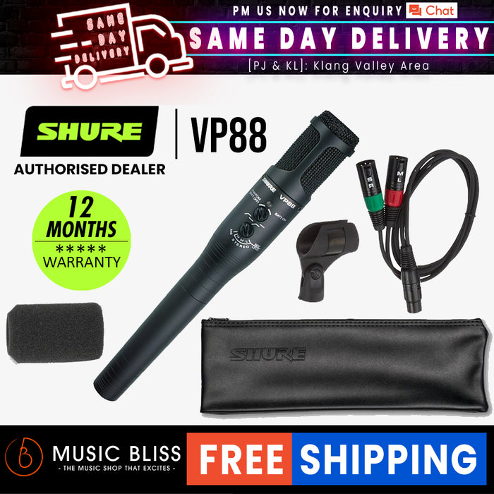 Shure VP88 Stereo Condenser Microphone - Music Bliss Malaysia