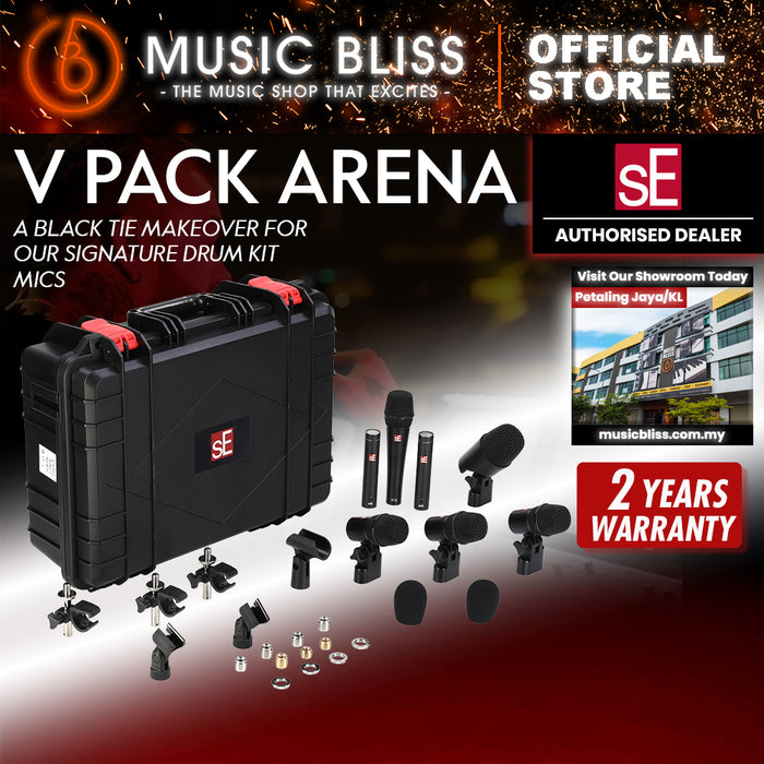 sE Electronics V Pack Arena Drum Microphone Package - Black