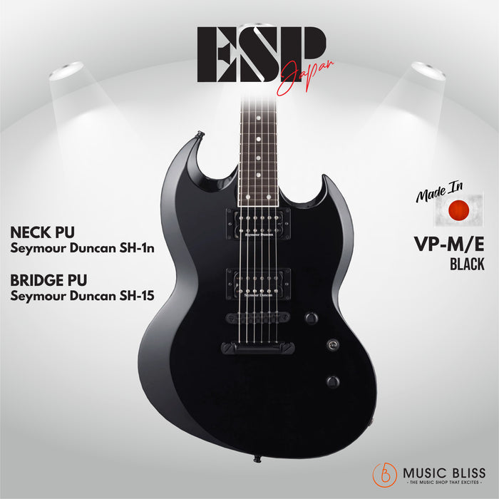 ESP Original VP-M/E - Black [MIJ - Made in Japan] - Music Bliss Malaysia