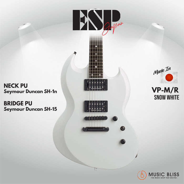 ESP Original VP-M/R - Snow White [MIJ - Made in Japan] - Music Bliss Malaysia