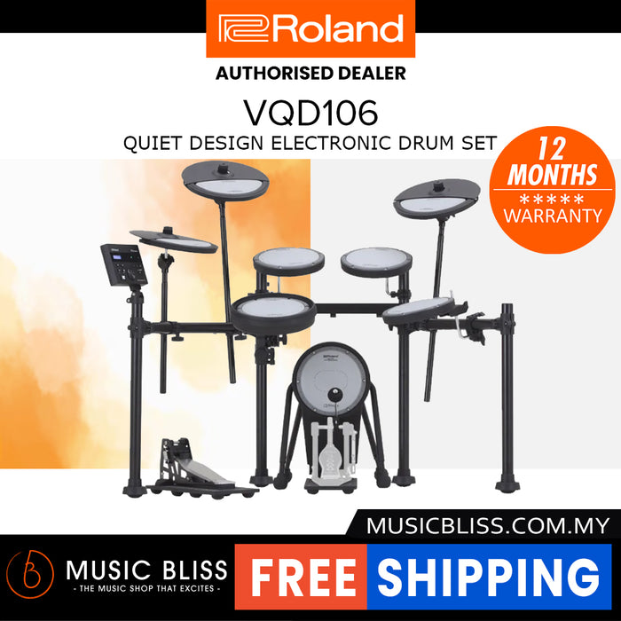 Roland VQD-106 Quiet Design Electronic Drum Set