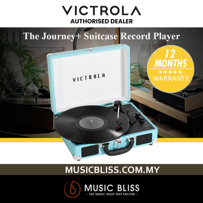 Victrola Journey+ Bluetooth Suitcase Record Player - Turquoise