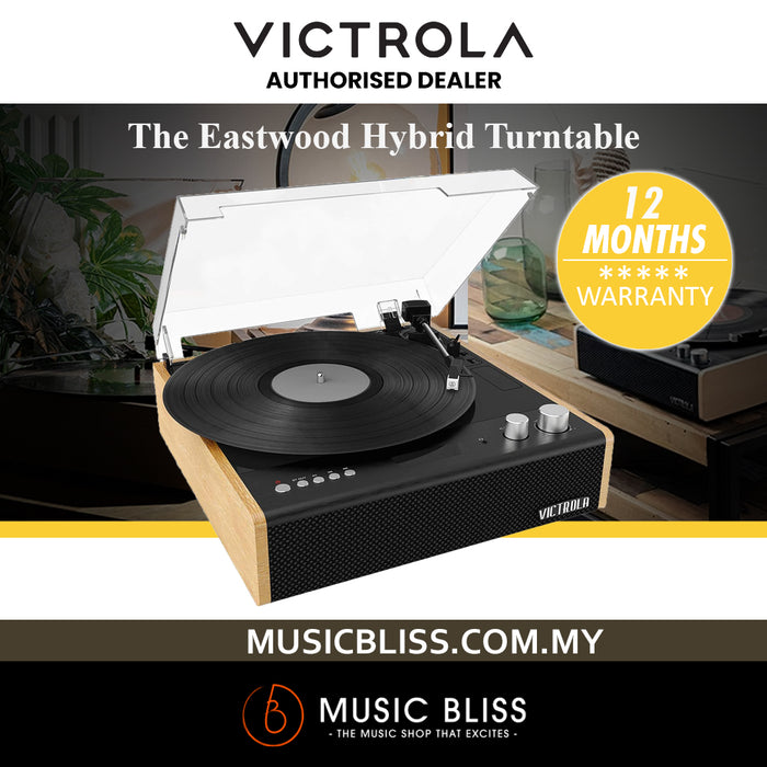 Victrola Eastwood 3-Speed Bluetooth Turntable with Built-in Speakers - Bamboo