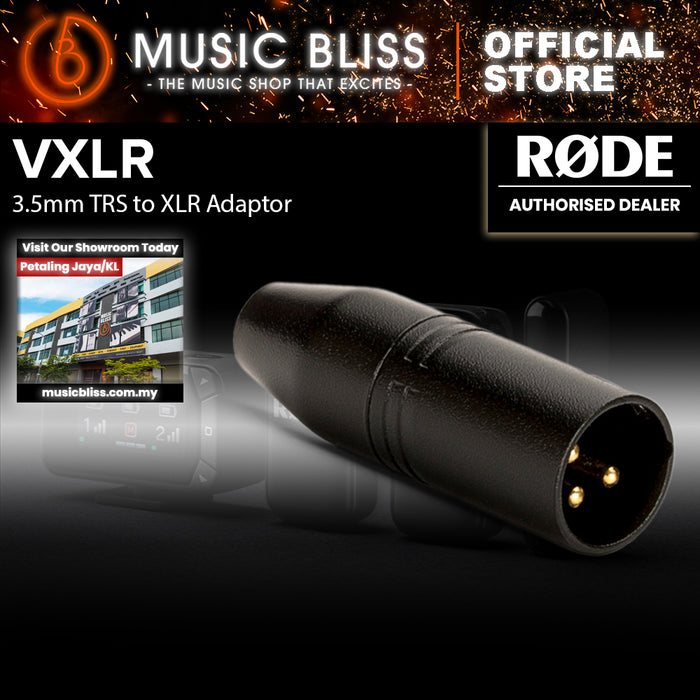 Rode VXLR 3.5mm to XLR Adapter (1/8" TRSF to XLRM Adapter)