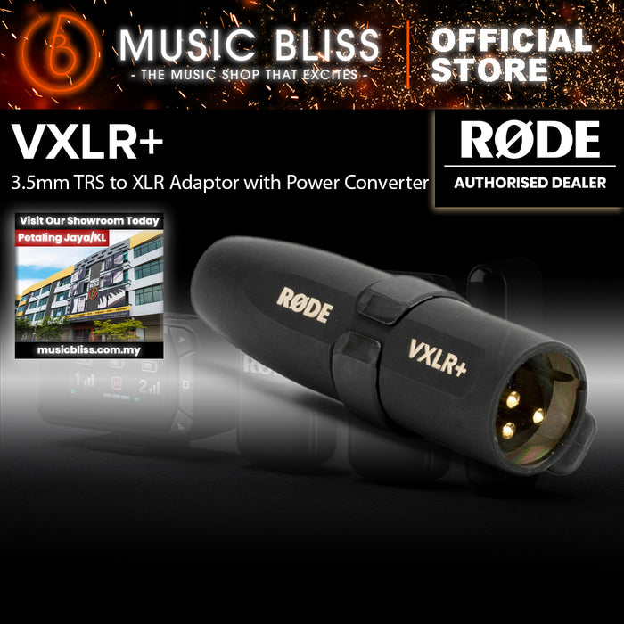 Rode VXLR+ 3.5mm to XLR Adapter with Power Convertor