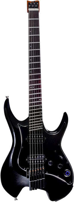 GTRS Wing W800 Intelligent Headless Electric Guitar with Built-In Effects - Pearl Black - Music Bliss Malaysia