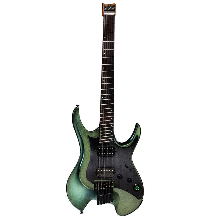 GTRS Wing W900 Intelligent Headless Electric Guitar with Built-In Effects & Wireless - Aurora Green - Music Bliss Malaysia