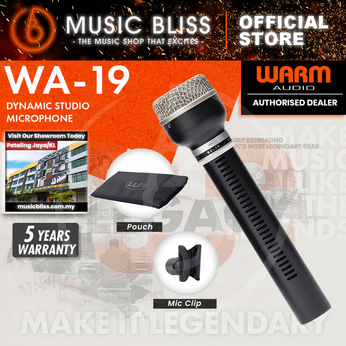 Warm Audio WA-19 Dynamic Studio Microphone - Black