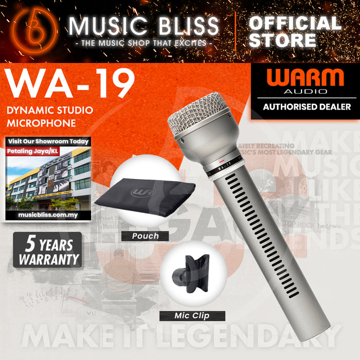 Warm Audio WA-19 Dynamic Studio Microphone - Nickel