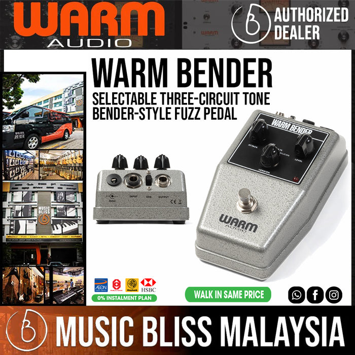 Warm Audio Warm Bender Fuzz - Tone Bender Style Fuzz Pedal - Music Bliss Malaysia