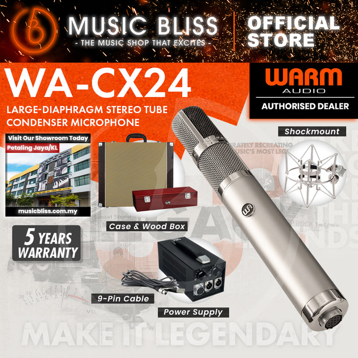 Warm Audio WA-CX24 Large Diaphragm Stereo Tube Condenser Microphones