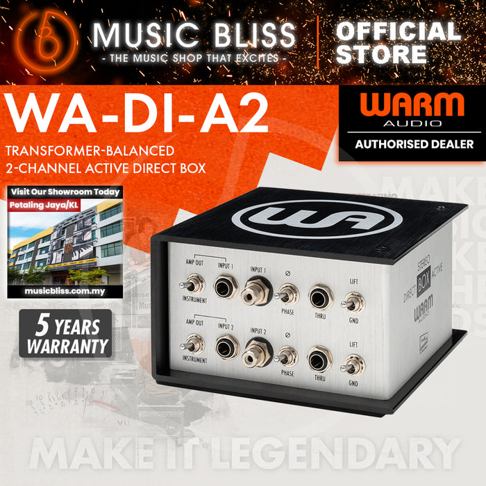 Warm Audio Transformer-Balanced 2-Channel Active Direct Box