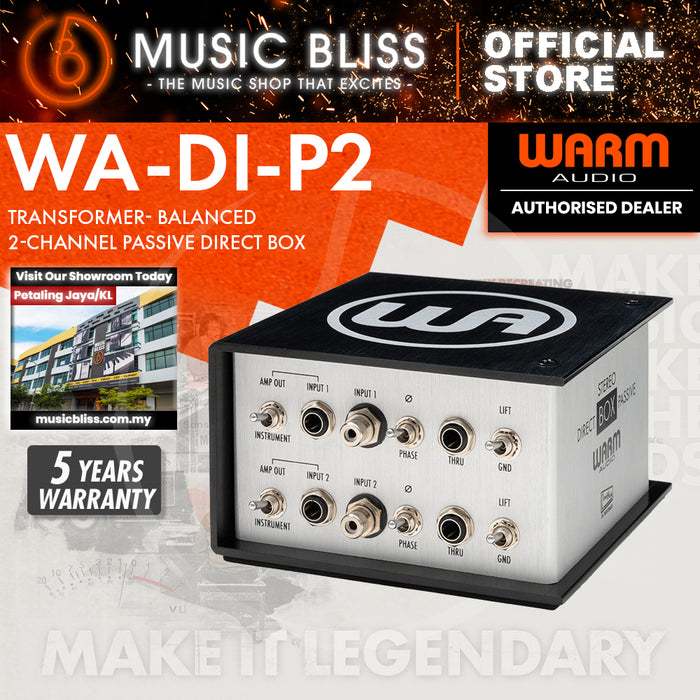 Warm Audio Transformer- Balanced 2-Channel Passive Direct Box