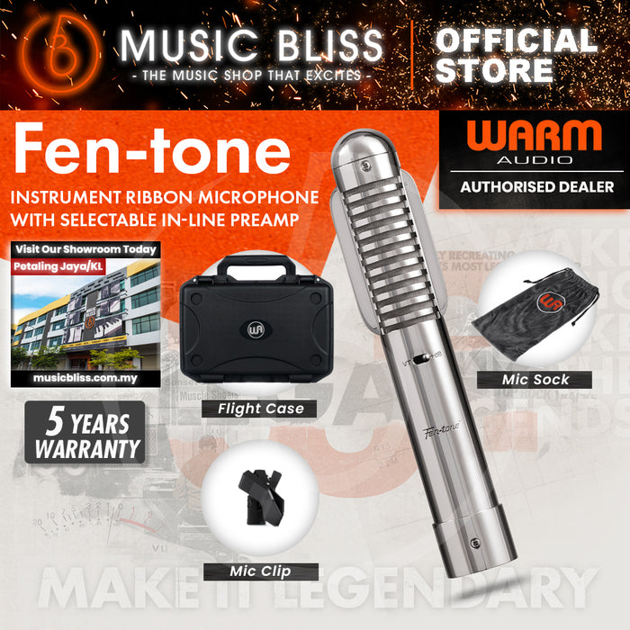 Warm Audio WA-FT Fen-Tone Instrument Ribbon Microphone With Selectable In-Line Preamp