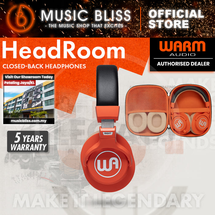 Warm Audio WA-HR HeadRoom Closed-back Professional Studio Headphones - Orange
