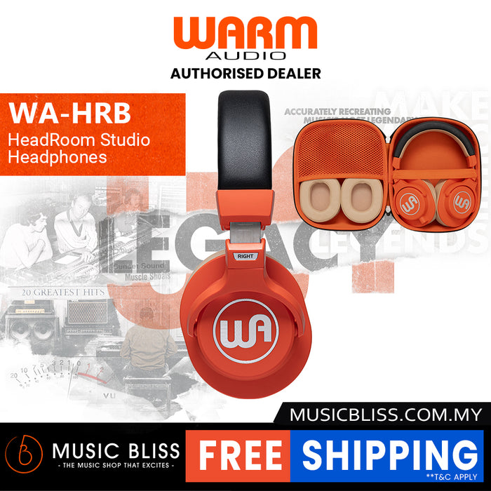 Warm Audio WA-HR HeadRoom Closed-back Professional Studio Headphones - Orange