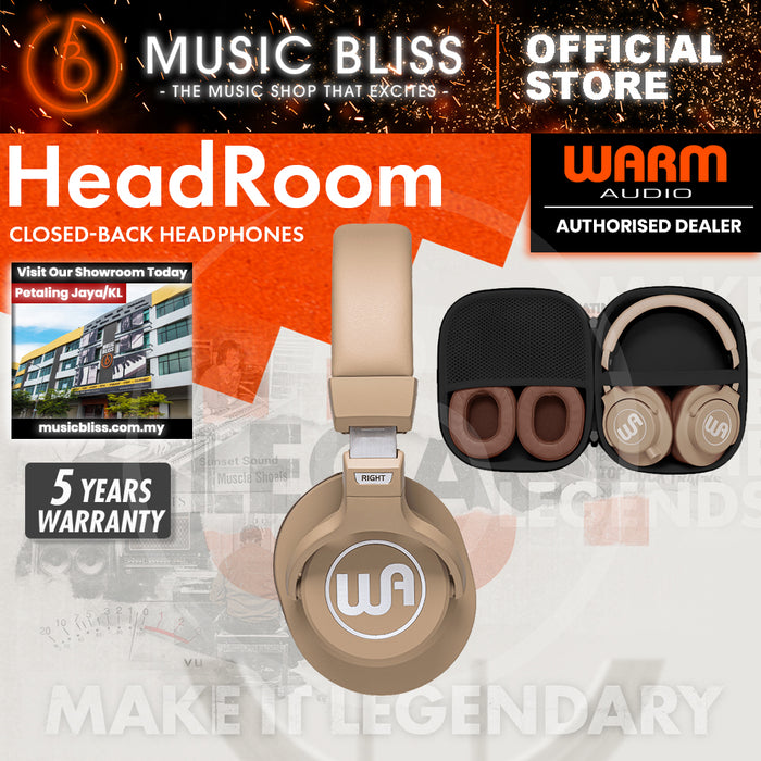 Warm Audio WA-HR HeadRoom Closed-back Professional Studio Headphones - Tan