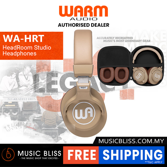 Warm Audio WA-HR HeadRoom Closed-back Professional Studio Headphones - Tan