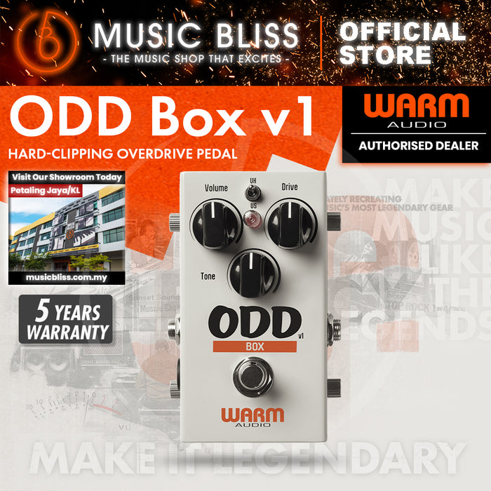 Warm Audio ODD Box V1 Hard-Clipping Overdrive Distortion Pedal