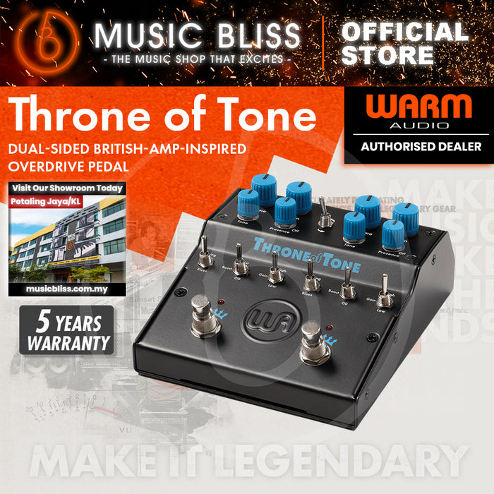 Warm Audio WA-TOT Throne of Tone Dual-Sided British-Amp-Inspired Overdrive Pedal [King of Tone & Bluesbreaker Overdrive Pedal]
