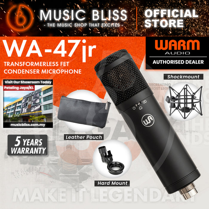 Warm Audio WA-47Jr Large-Diaphragm Condenser Microphone - Black