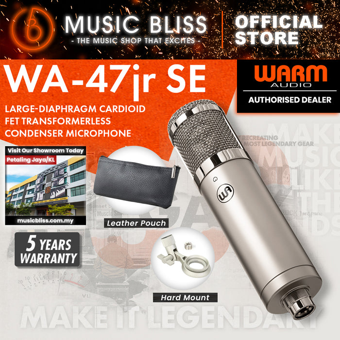 Warm Audio WA-47jr Studio Essential Large-Diaphragm Cardioid Condenser Microphone - Nickel