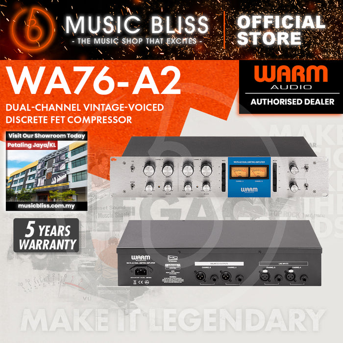 Warm Audio WA76-A2 Dual-channel Vintage-voiced Discrete FET Compressor