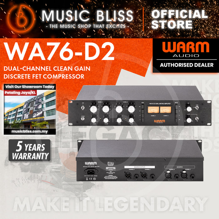 Warm Audio WA76-D2 Dual-channel Discrete FET Compressor/Limiter