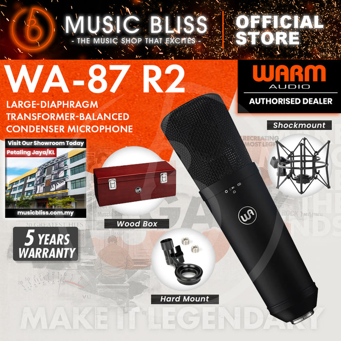 Warm Audio WA-87 R2 Large-diaphragm Condenser Microphone - Black