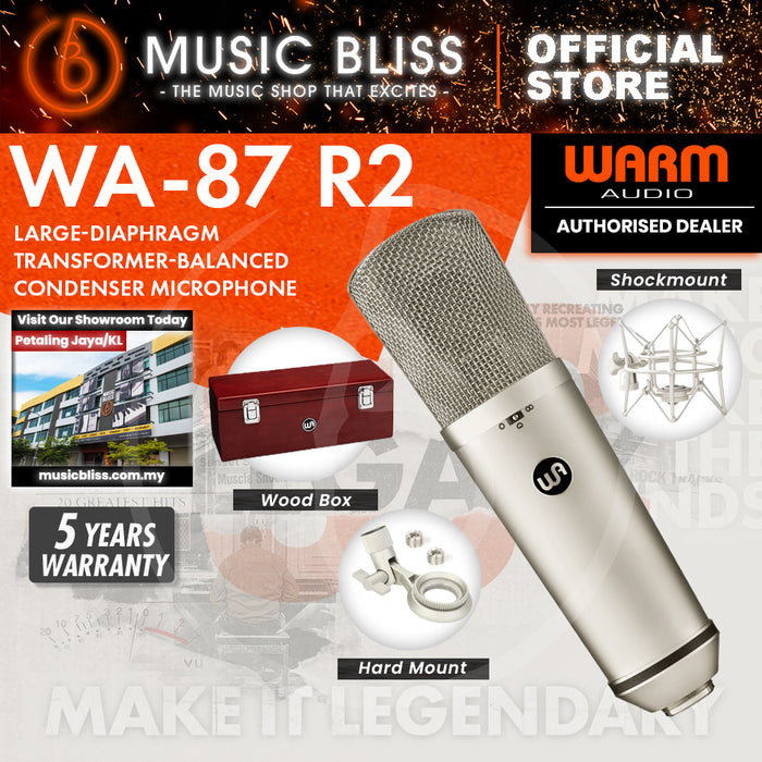 Warm Audio WA-87 R2 Large-diaphragm Condenser Microphone - Nickel