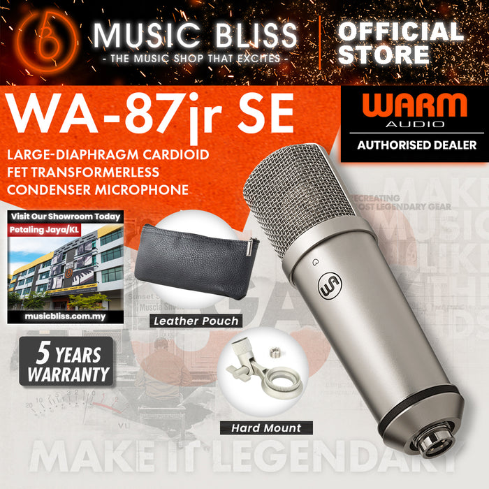 Warm Audio WA-87jr Studio Essential Large-Diaphragm Cardioid Condenser Microphone - Nickel