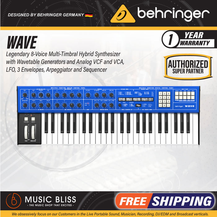 Behringer Wave Hybrid Wavetable Synthesizer