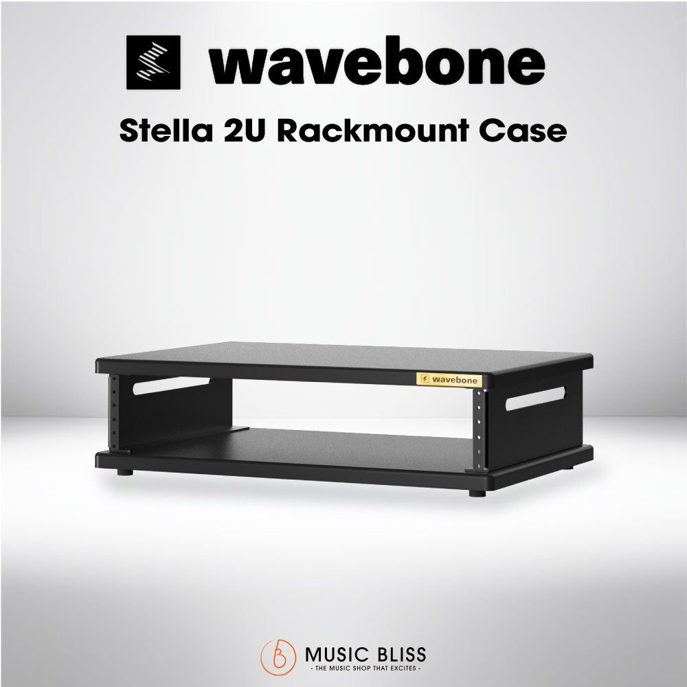 Wavebone Stella 2U Rackmount Case with Black Top — Music Bliss Malaysia