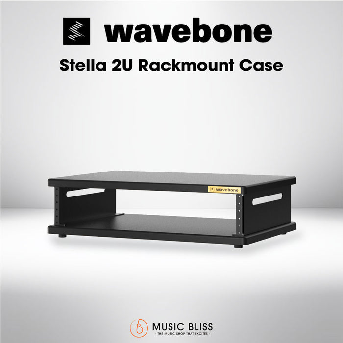 Wavebone Stella 2U Rackmount Case with Black Top - Music Bliss Malaysia