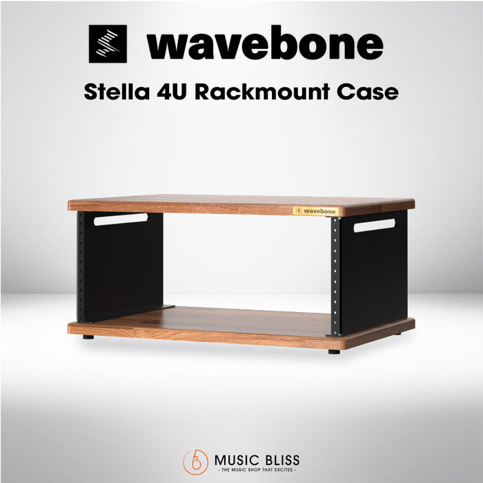 Wavebone Stella 4U Rackmount Case with Wood Top - Music Bliss Malaysia