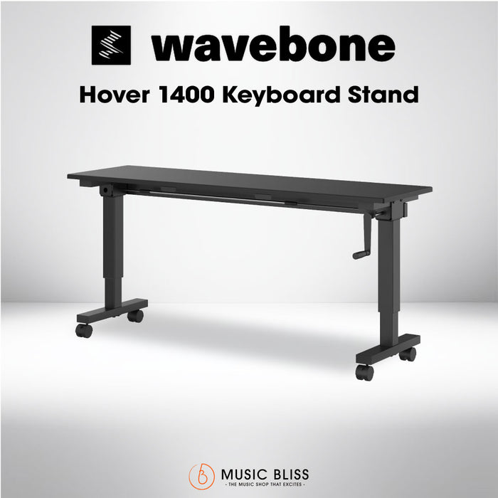 Wavebone Hover 1400 Height Adjustable Keyboard Stand (Black)