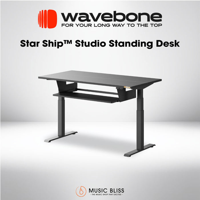 Wavebone Starship Standing Desk - Black