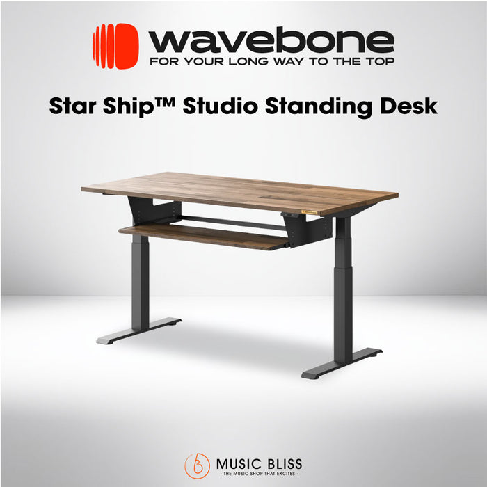 Wavebone Starship Standing Desk - Wood