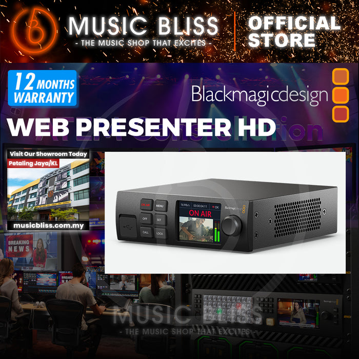 Blackmagic Design Web Presenter HD Live Stream from any 12G‑SDI Video Source Direct to YouTube, Facebook, Twitter