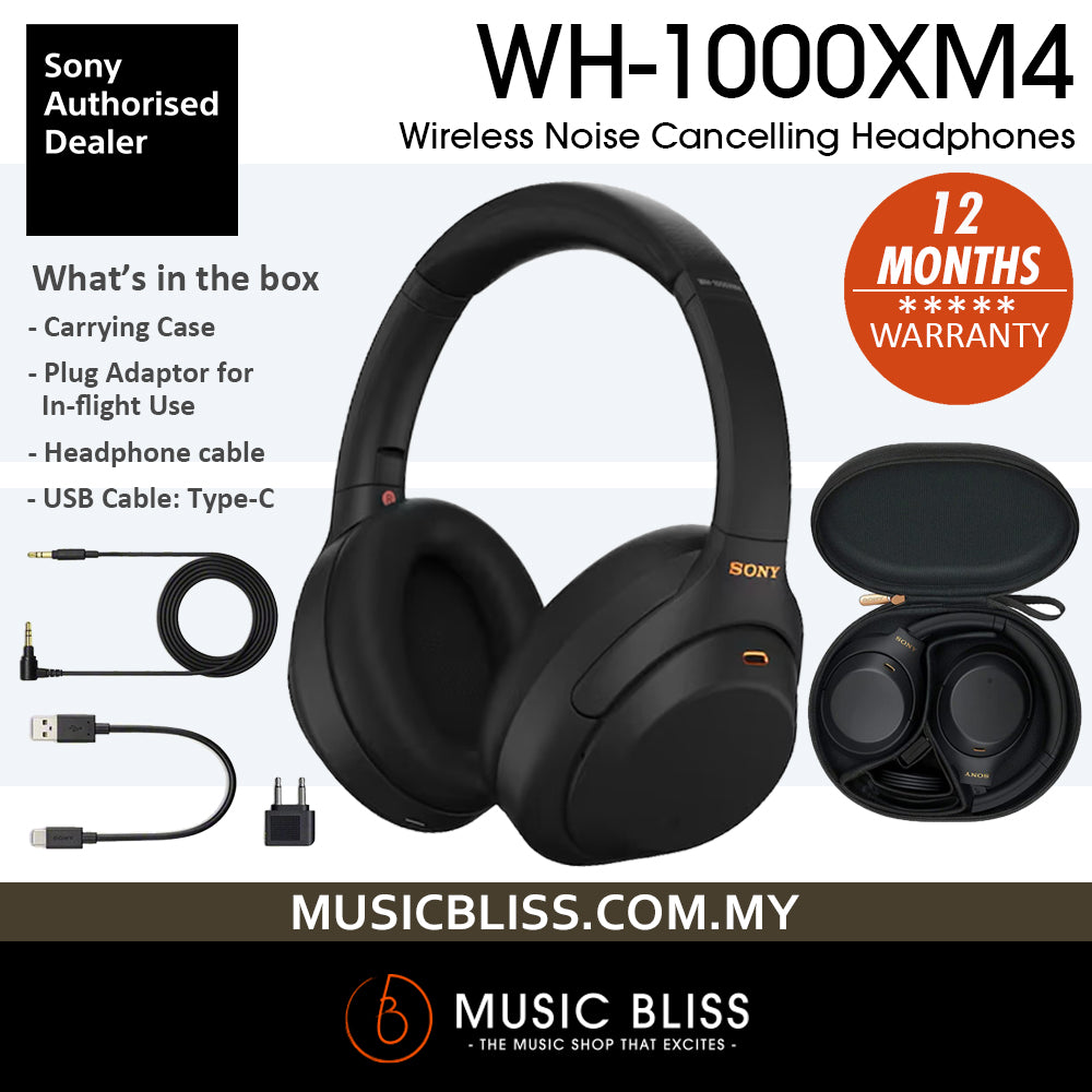 Sony WH-1000XM4 Wireless Noise Cancelling Headphones Black