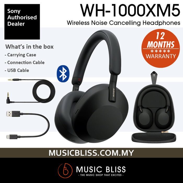 Sony WH-1000XM5 Wireless Noise Cancelling Headphones - Black