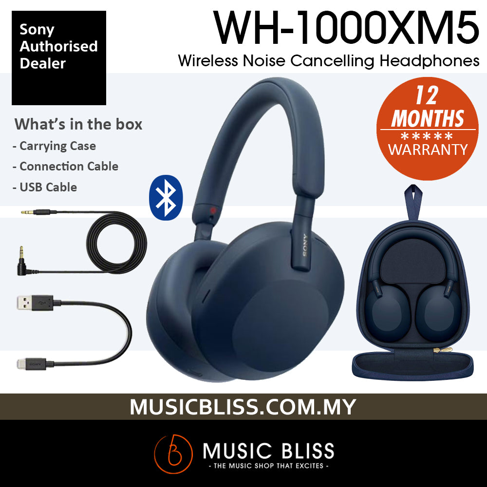 Sony WH-1000XM5 Wireless Noise Cancelling Headphones Midnight