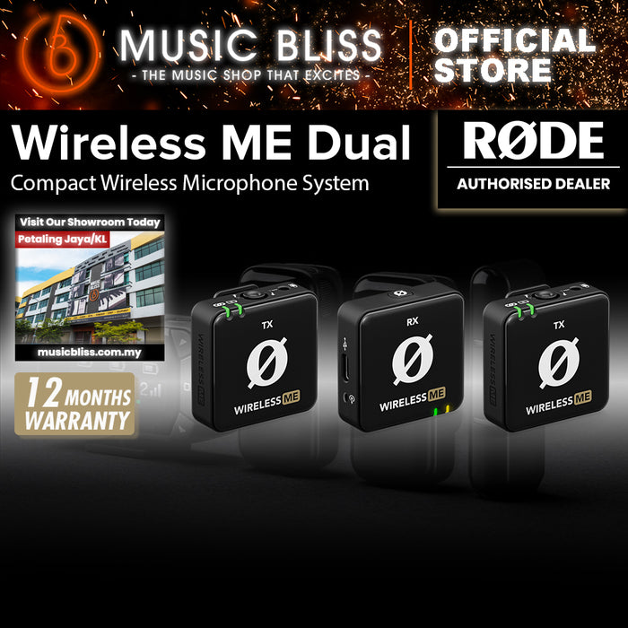 Rode Wireless ME Dual Clip-on Microphone System - Black