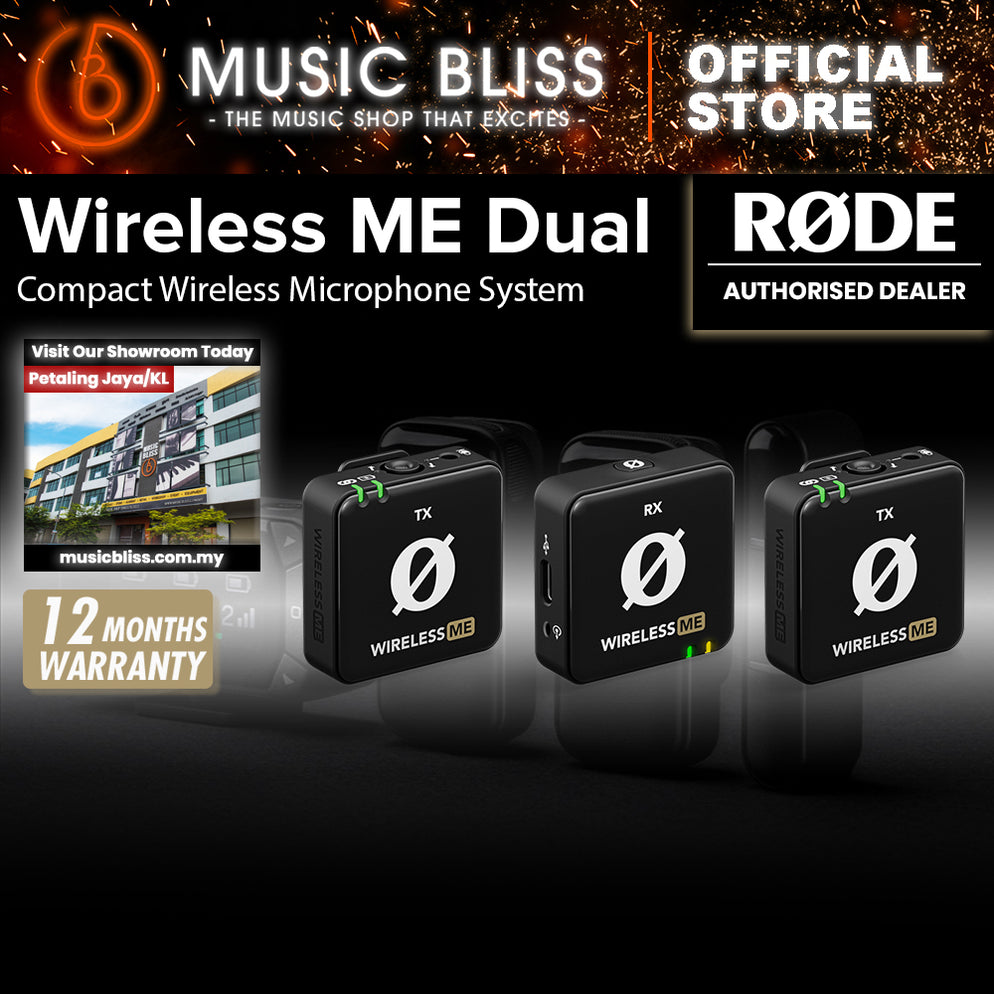 Rode Wireless ME Dual Clip-on Microphone System - Black | Music Bliss ...