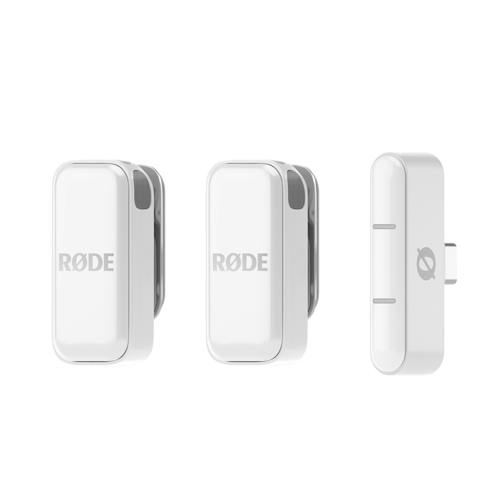 Rode Wireless Micro Ultra 2TX+1RX Compact Wireless Mic for Type C - White