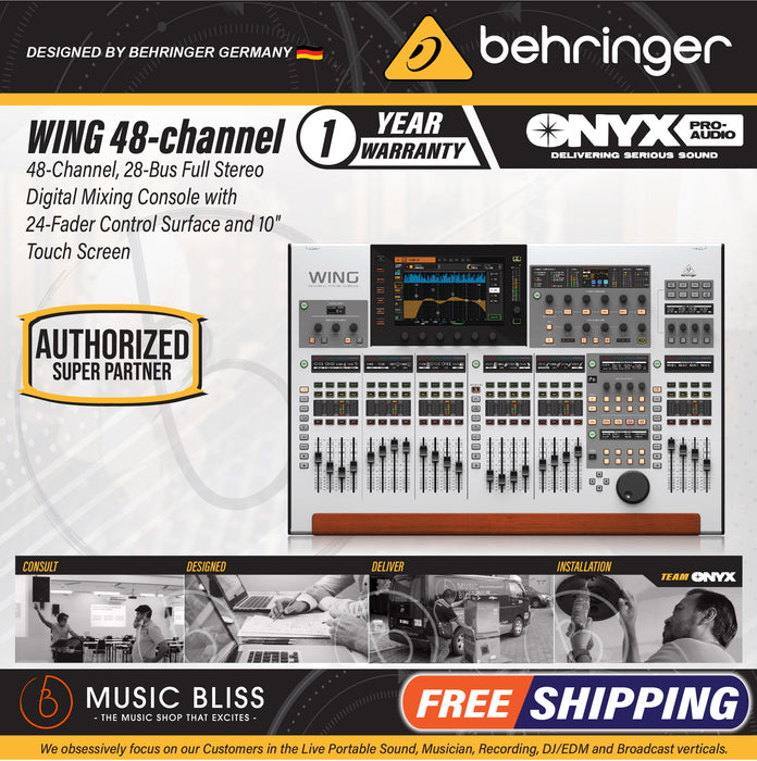 Behringer WING 48-channel Digital Mixer - Music Bliss Malaysia
